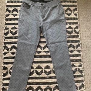 Chico’s grey polka dot jeans